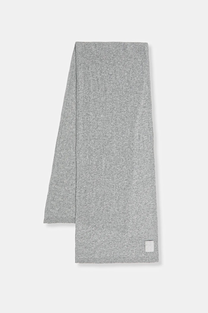 Šal iz kašmirja Calvin Klein Tanka siva LV04D8014G