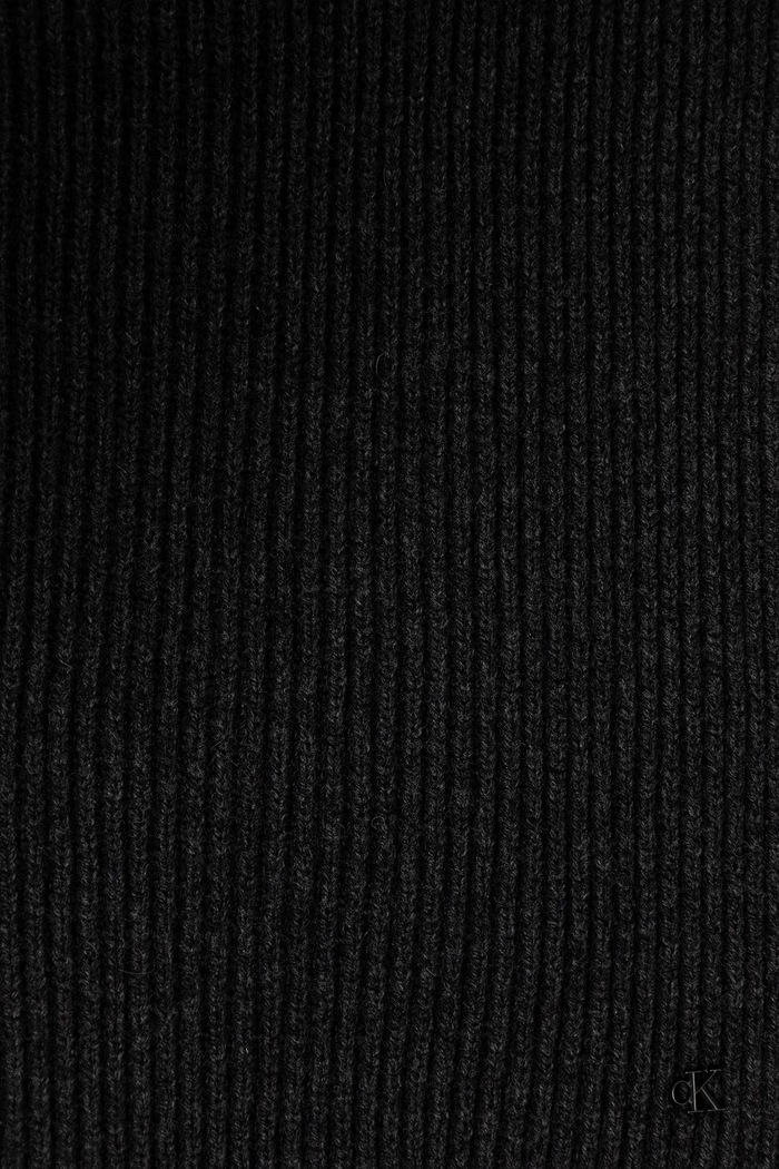 Vlnený šál Calvin Klein LV04D8056G sivá AW25