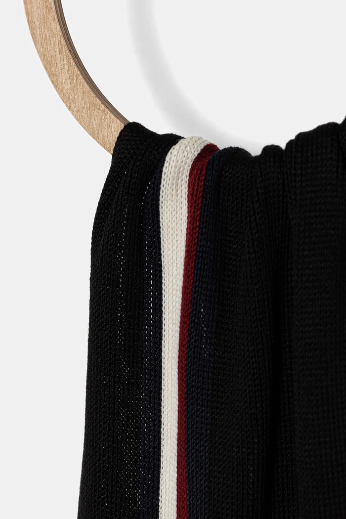 Tommy Hilfiger eșarfă cu lână AM0AM13595 negru AW25