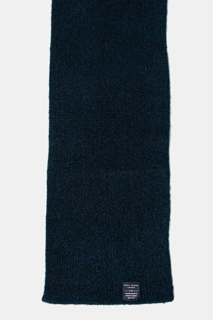 Pepe Jeans szalik z domieszką wełny PM0600001 turkusowy AW25