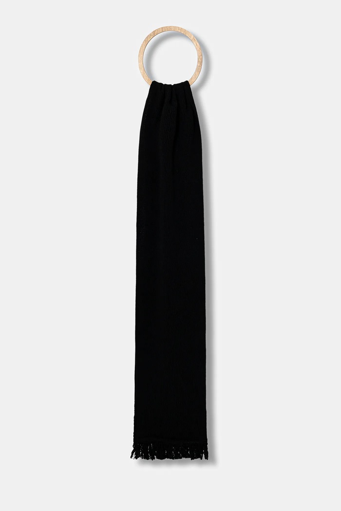MM6 Maison Margiela wool blend scarf medium thickness black SH2TE0004.M13168.900S