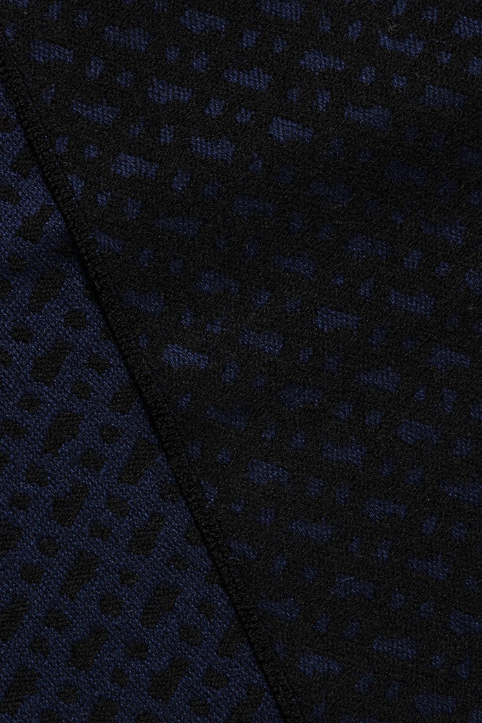 Μάλλινο κασκόλ BOSS Dalessandra 50549851 σκούρο μπλε AW25