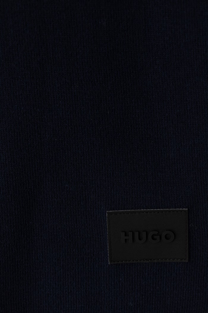 Аксесоари HUGO Шал мъжки от памук Zevon_B 50551521 тъмносин
