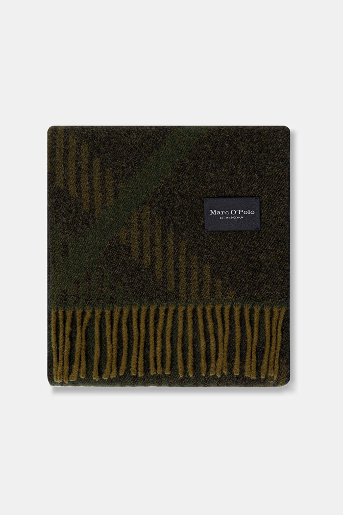 Marc O'Polo Eșarfă de lână 529805102008 verde AW25