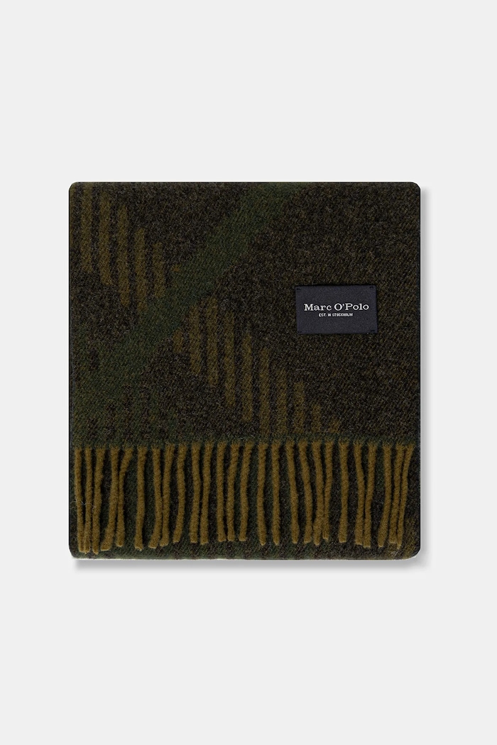 Marc O'Polo Eșarfă de lână 529805102008 verde AW25