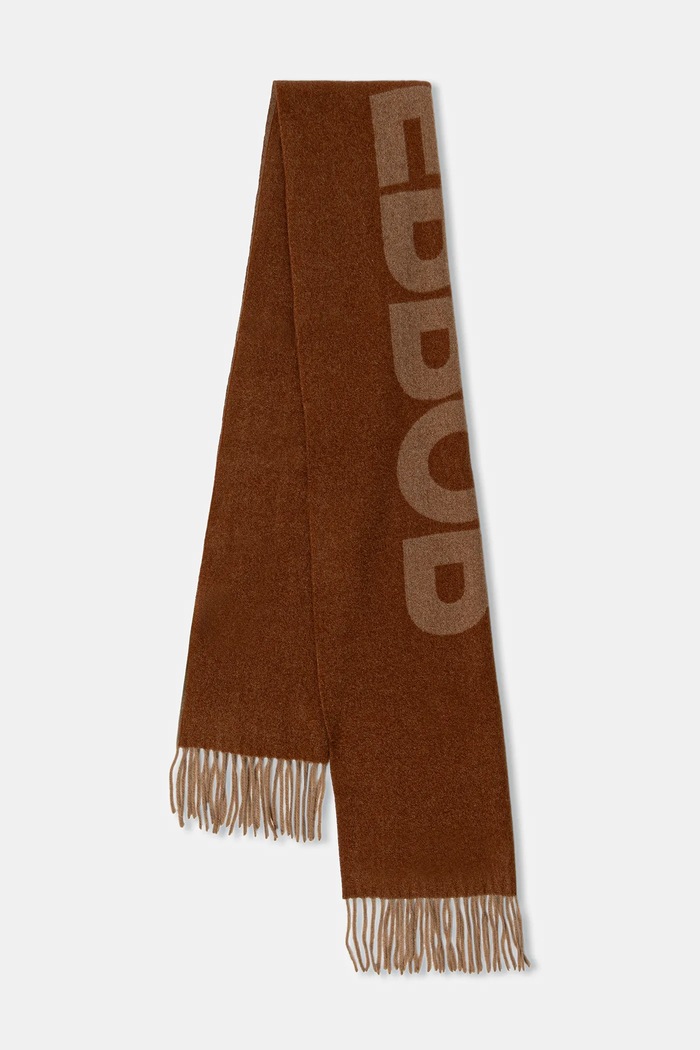 Ader Error wool scarf MUFFLER wool brown BO01FWAC0403BR
