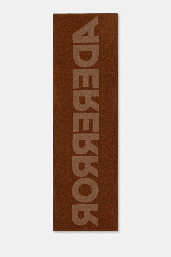Ader Error wool scarf MUFFLER BO01FWAC0403BR brown AW25