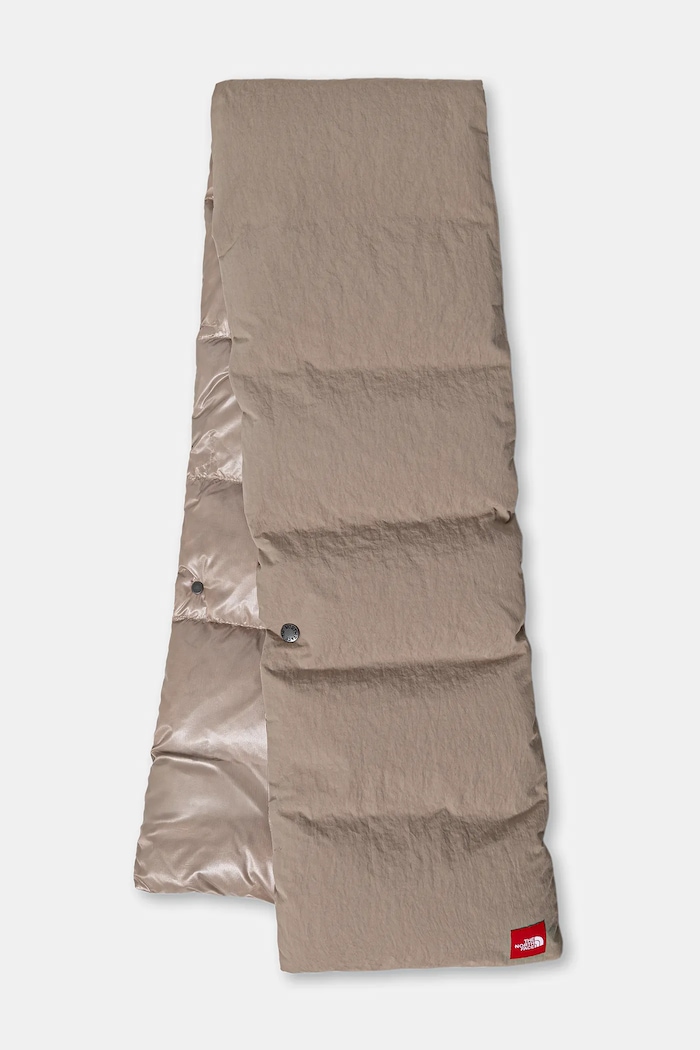 Пухен шал The North Face Redbox изчистен бежов NF0A8EGGBOX1