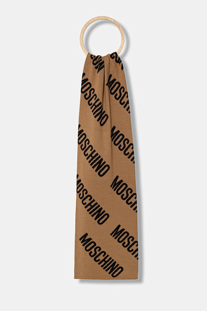 Moschino Fular cu lână maro M5855.50240