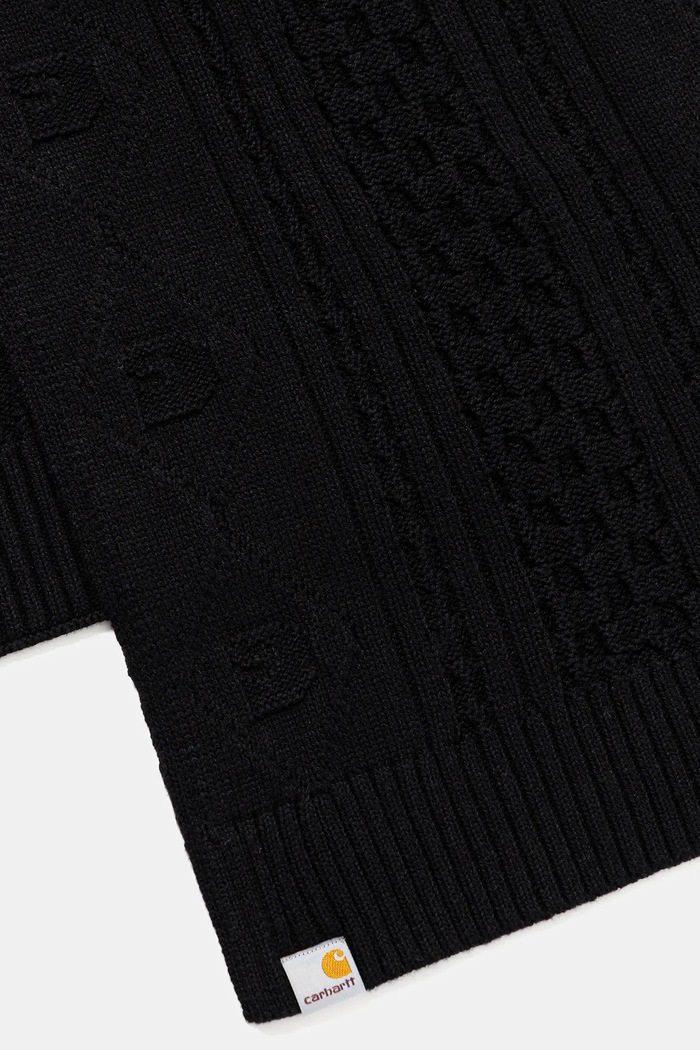 Κασκόλ Carhartt WIP Shawn Scarf I035474.89XX μαύρο AW25