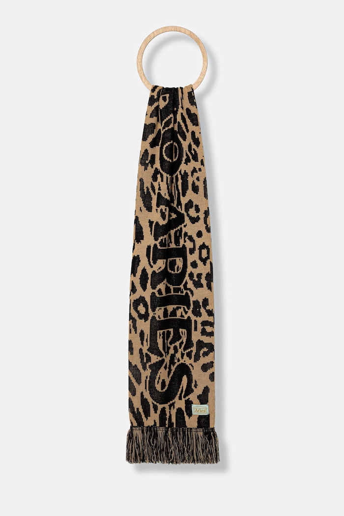 Šála Aries J'Adoro Aries Leopard pletenina béžová AR9010604