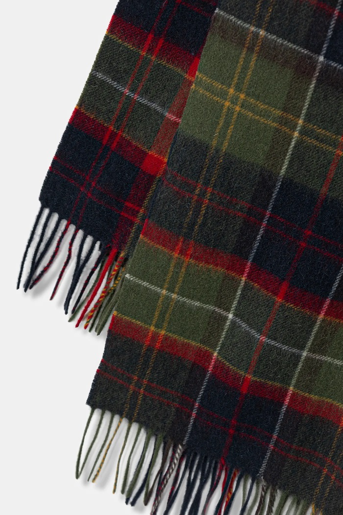 Kratki vuneni šal Barbour USC0387 zelena AW25