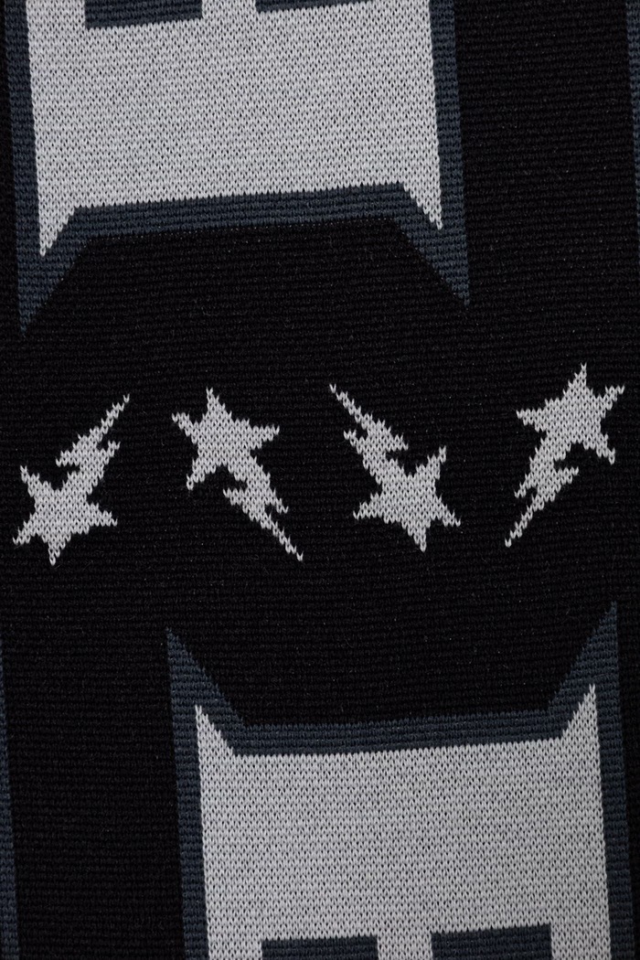 Akcesoria A Bathing Ape szalik z dodatkiem wełny Bape Logo 001GDL801021M czarny