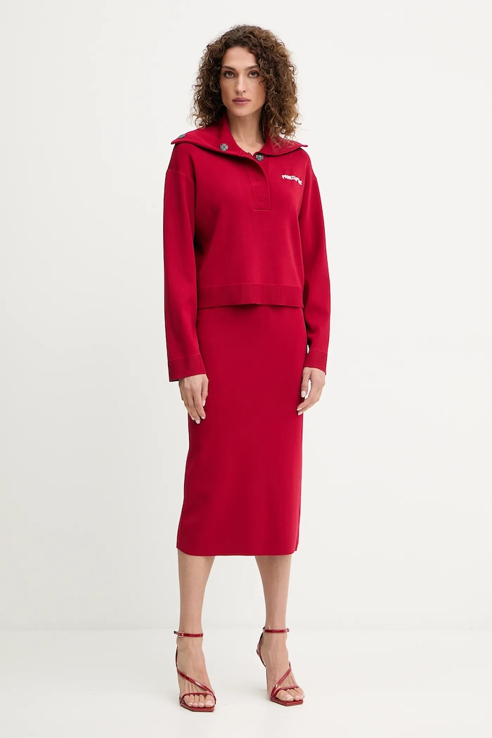 Patrizia Pepe spódnica 8G0468.K266 czerwony AW25