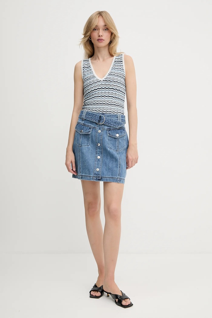 Morgan gonna in jeans JOLAM blu SS26