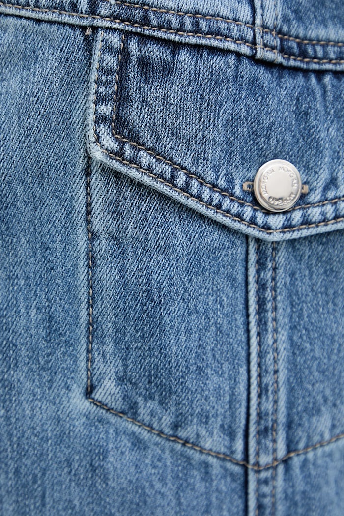 Morgan gonna in jeans blu JOLAM