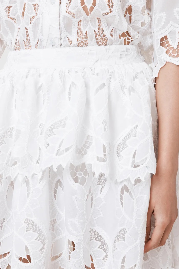 Ruházat AllSaints szoknya CAVARLY W096RC fehér