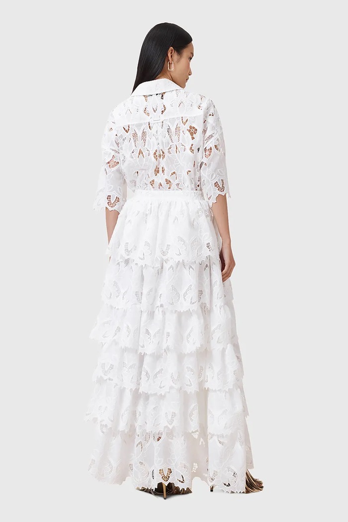 AllSaints szoknya CAVARLY W096RC fehér