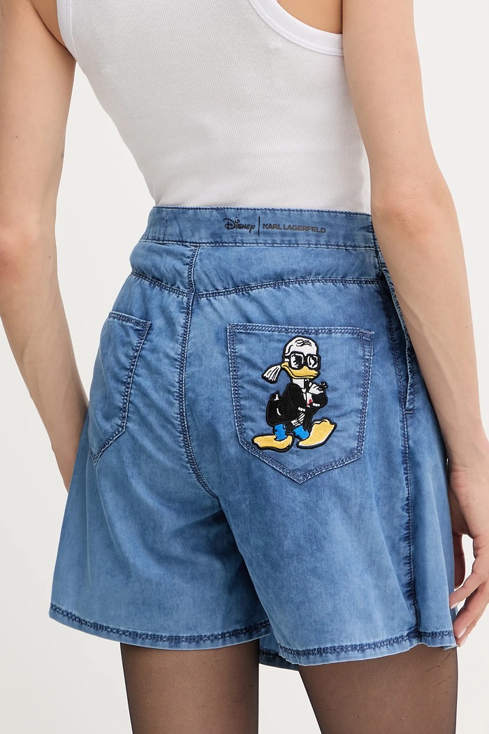 Abbigliamento Karl Lagerfeld gonna pantalone in denim KL X DISNEY A3W12002 blu