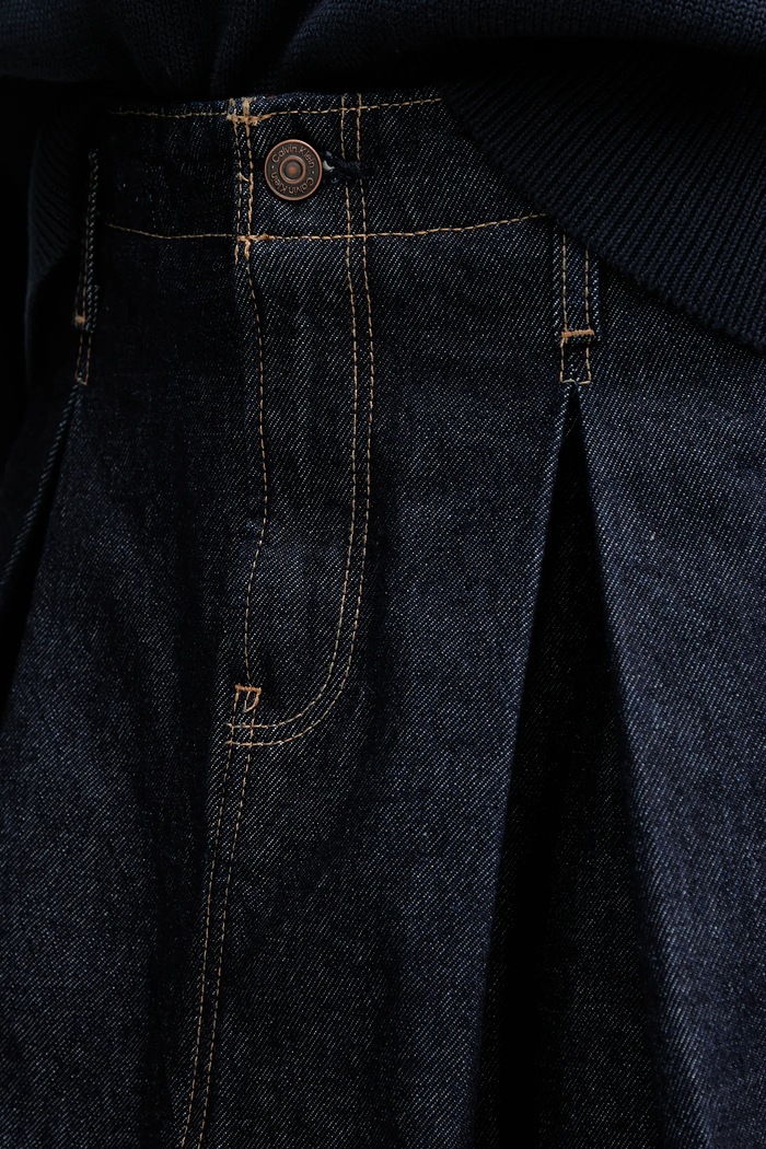 Traper suknja Calvin Klein Jeans mornarsko plava LV047C717G