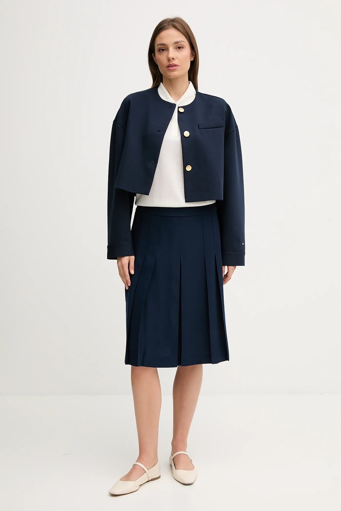 Tommy Hilfiger szoknya WW0WW46796 sötétkék AW25