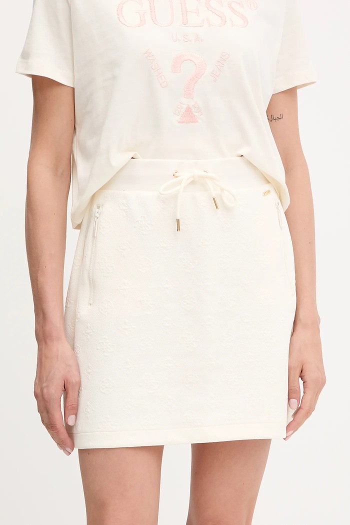 Пола Guess PEONY еластичен бежов V5YD03.KBSL2