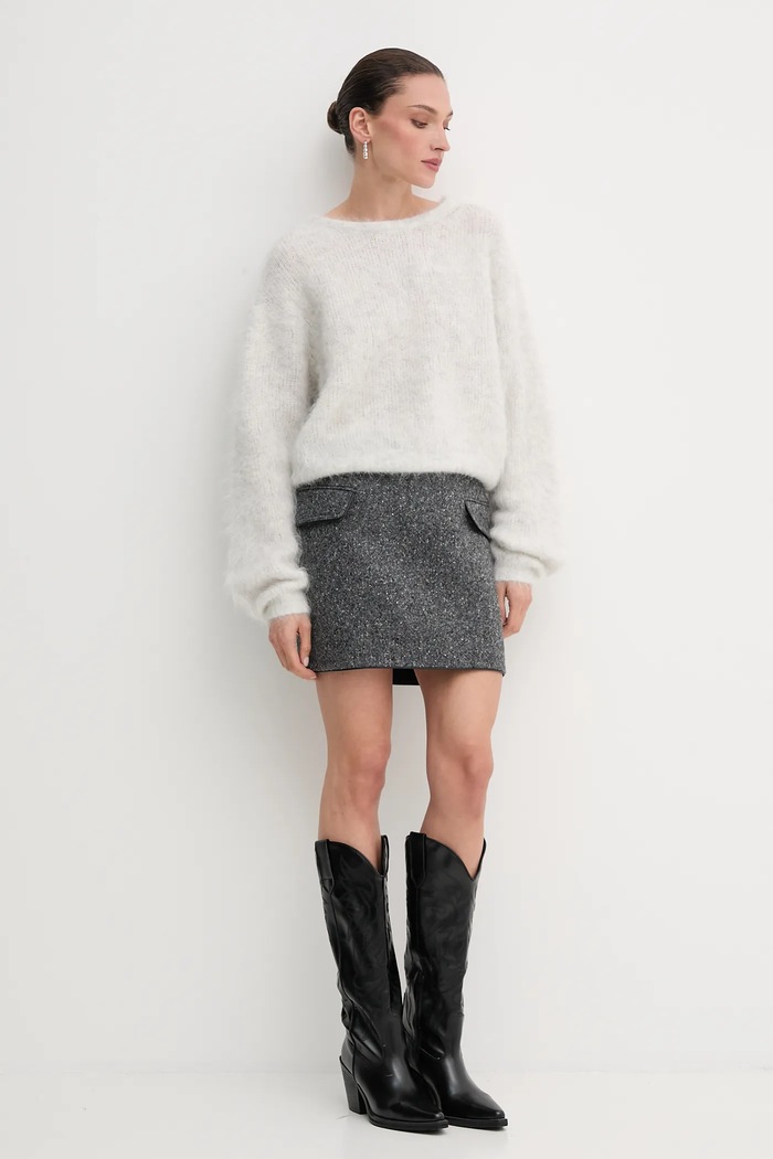 Iceberg Spódnica C011.3083 szary AW25