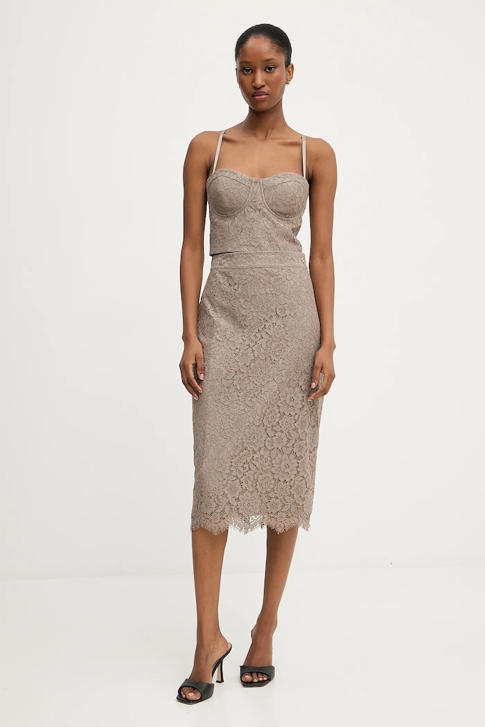 Sukně Guess JOSIANE W5YD12.WHD00 béžová AW25