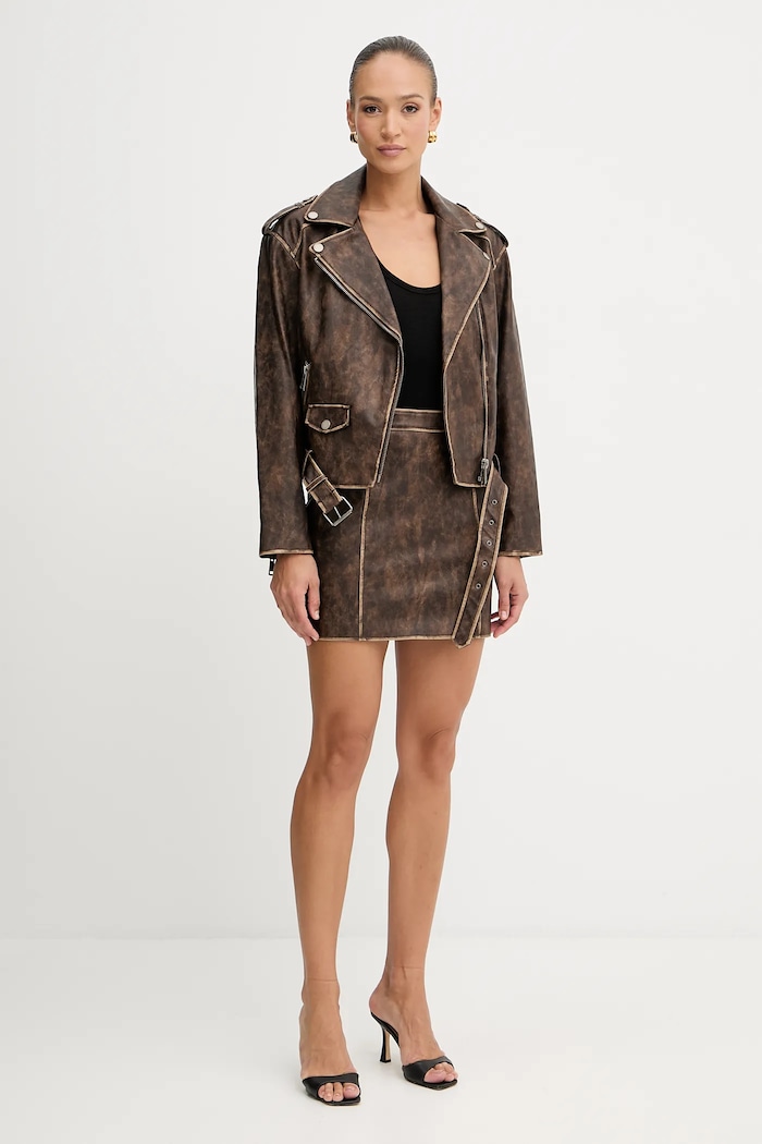Guess spódnica CHARLENE W5YD46.WHDI0 brązowy AW25