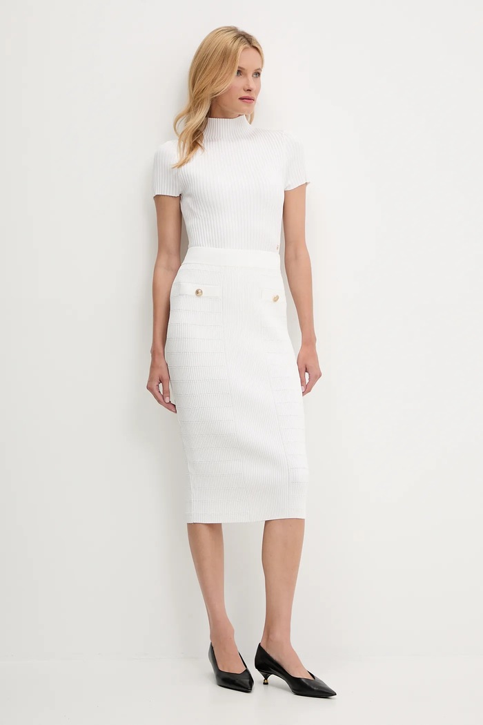 Guess Spódnica EVANGELINE W5YD66.Z0130 biały AW25