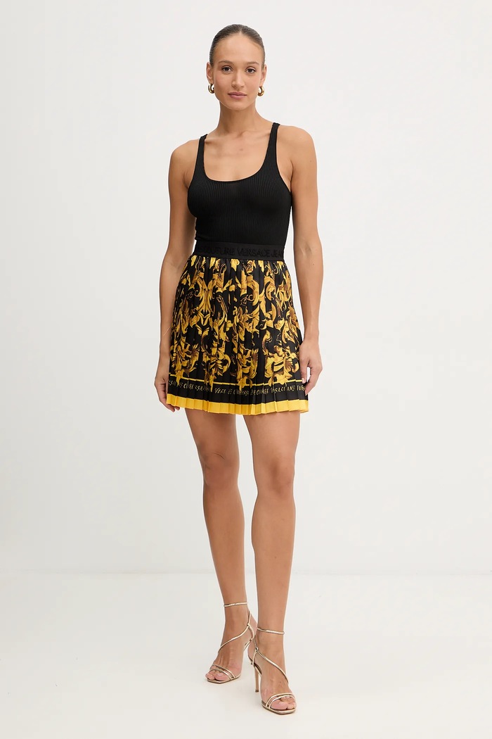 Suknja Versace Jeans Couture 79HAE8P0.NS723 crna AW25