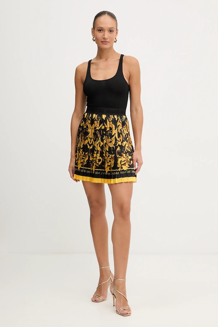 Suknja Versace Jeans Couture 79HAE8P0.NS723 crna AW25
