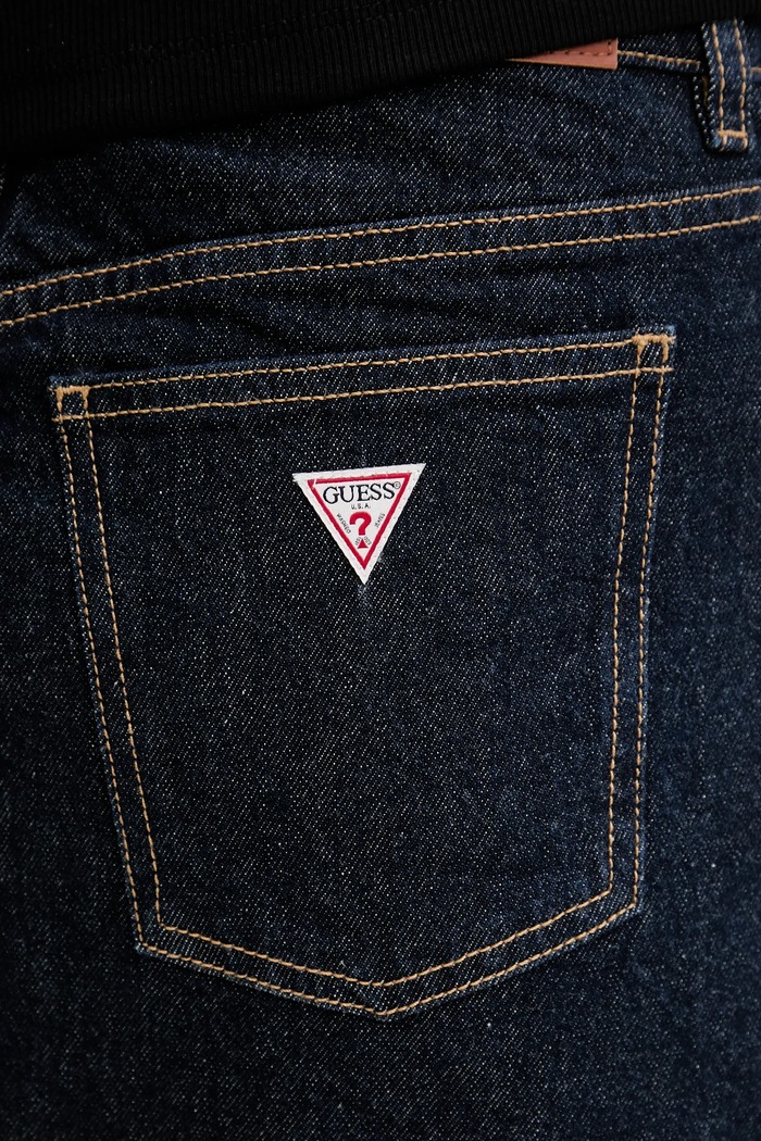 Guess Jeans fustă jeans W5YD0Q.D5M4C bleumarin