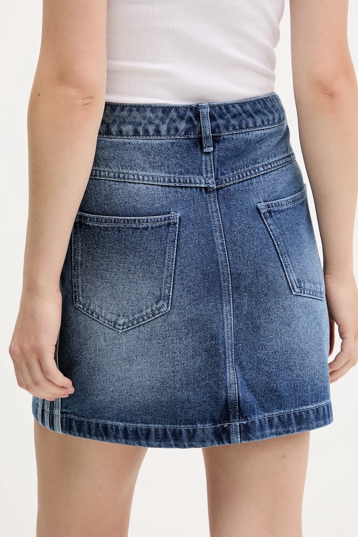 Odzież adidas Originals spódnica jeansowa Denim Mini Skt JW2649 niebieski