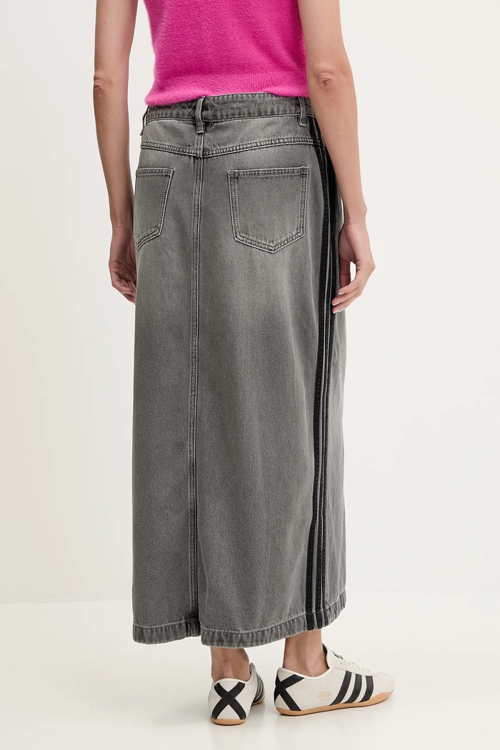 Odzież adidas Originals Spódnica jeansowa Denim Long Skirt JW2659 szary