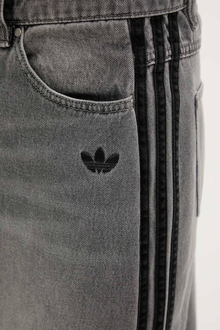 Spódnica jeansowa Denim Long Skirt adidas Originals szary JW2659