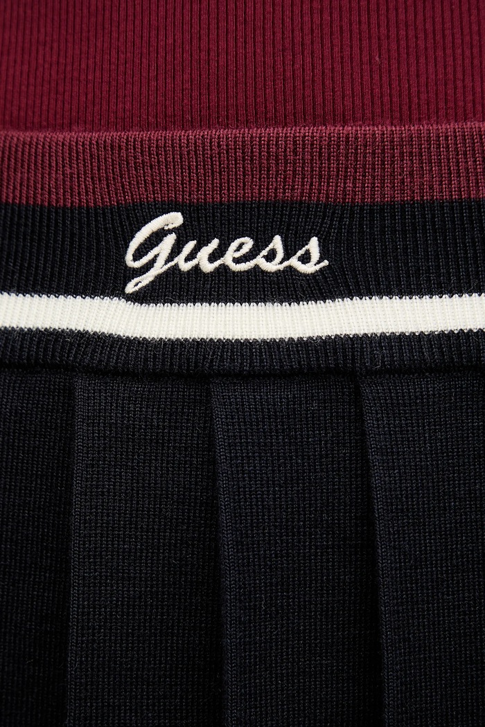 Vlněná sukně Guess SABINA V5BD02.Z1152 námořnická modř