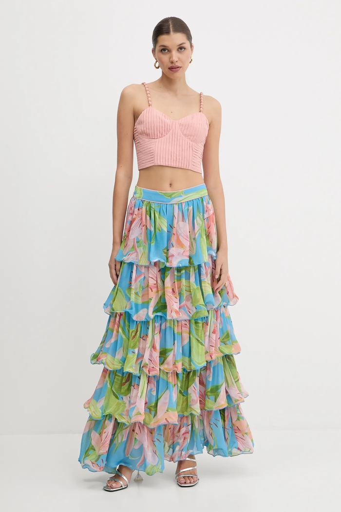 Farm Rio spódnica 335827 niebieski AW25