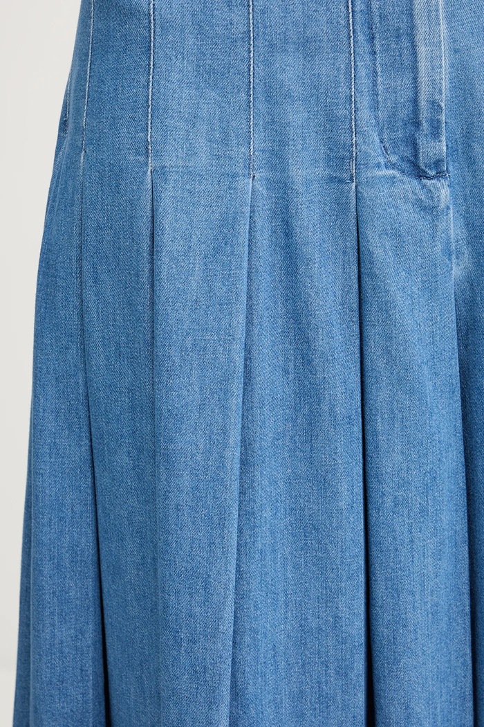 Weekend Max Mara fustă jeans OPUNZIA albastru 2525106016600