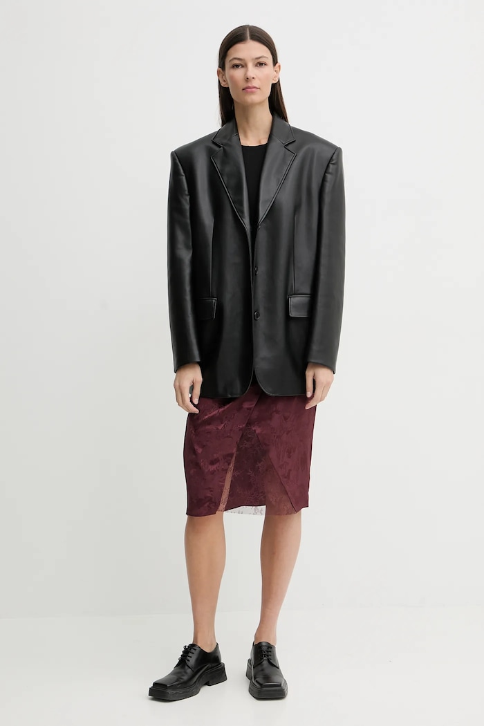 Μεταξωτή φούστα ZADIG&VOLTAIRE WWSK01620 μπορντό AW25