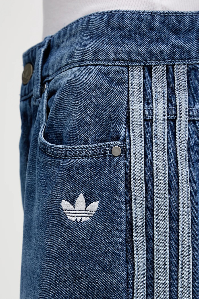 Юбка adidas Originals Denim Long Skt голубой JW2658