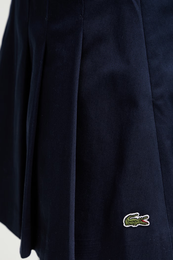 Lacoste юбка из хлопка с эластаном тёмно-синий JF8001