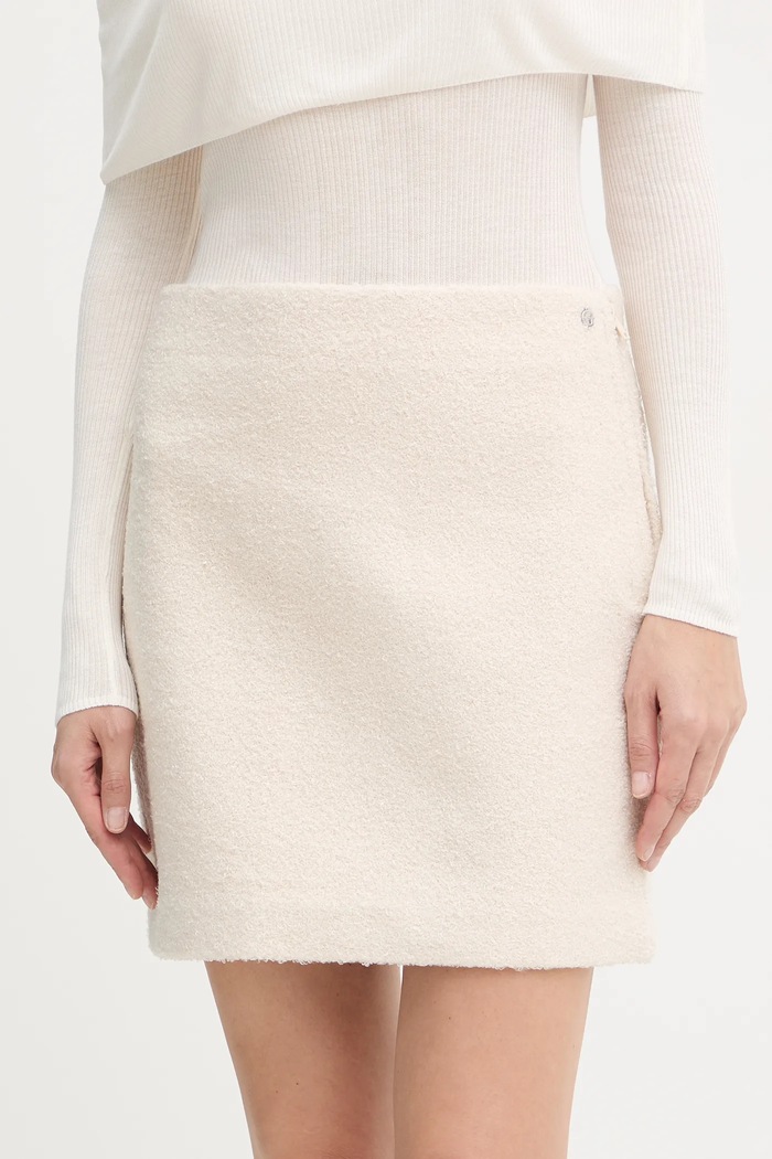 Sukňa Guess ZITA látka béžová W5BD68.W2392