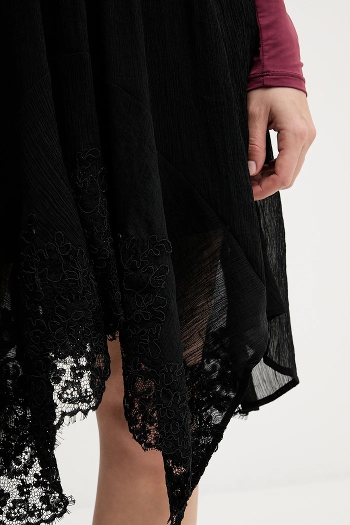 Sisley spódnica czarny 40RBL002Y