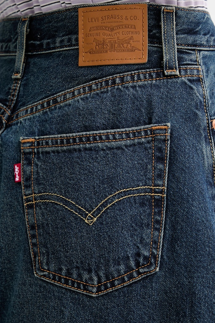 Rifľová sukňa Levi's modrá A9316.0009