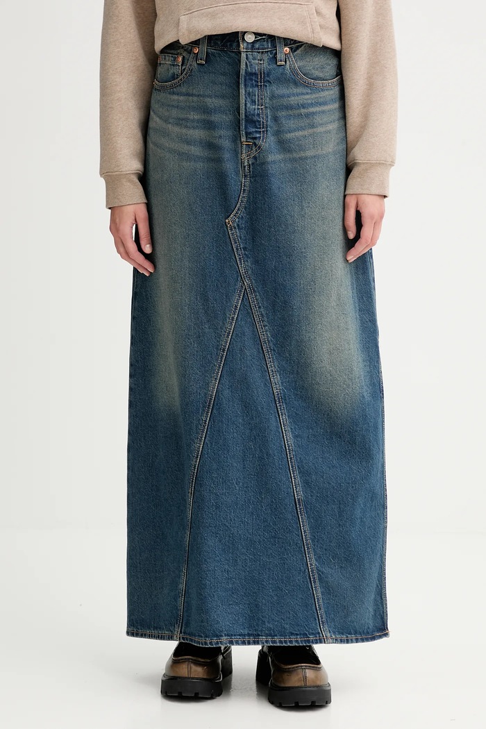 Levi's farmer szoknya szövet sötétkék A8727.0014