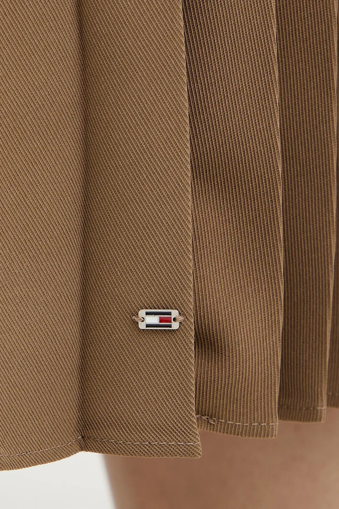Tommy Hilfiger sukňa WW0WW48538 hnedá