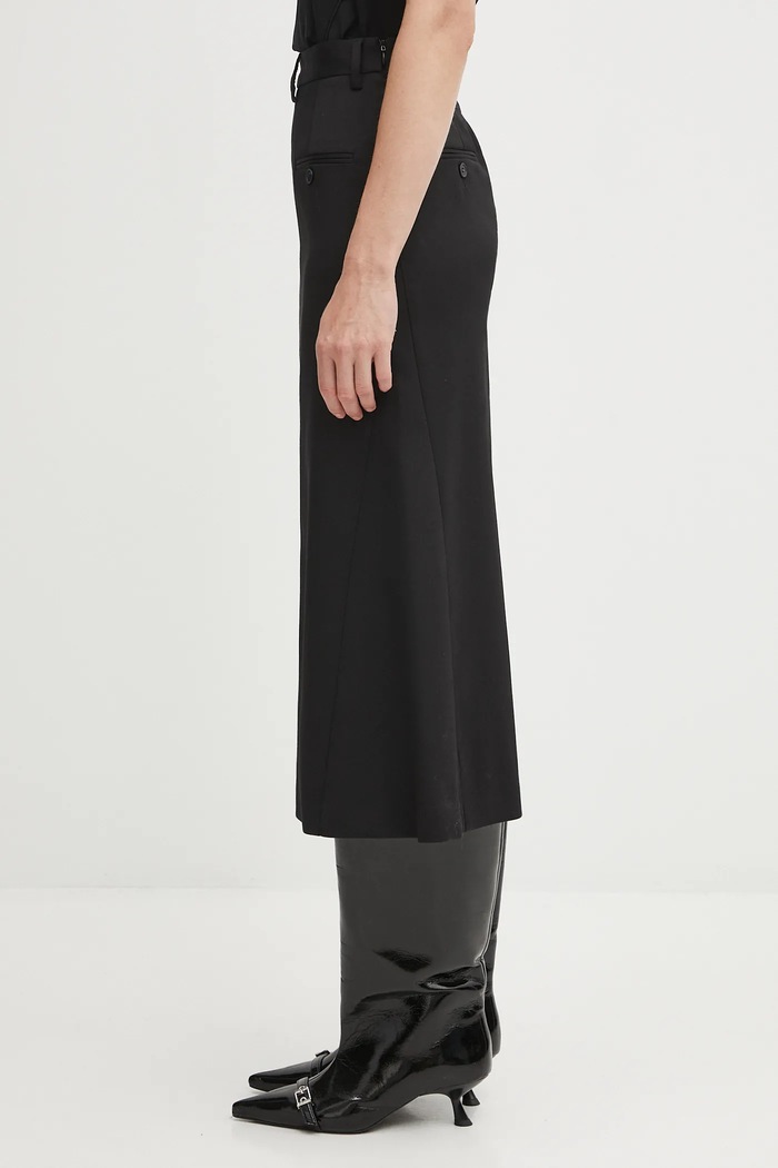 Μάλλινη φούστα MM6 Maison Margiela S52MI0021.S47848.900 μαύρο AW25