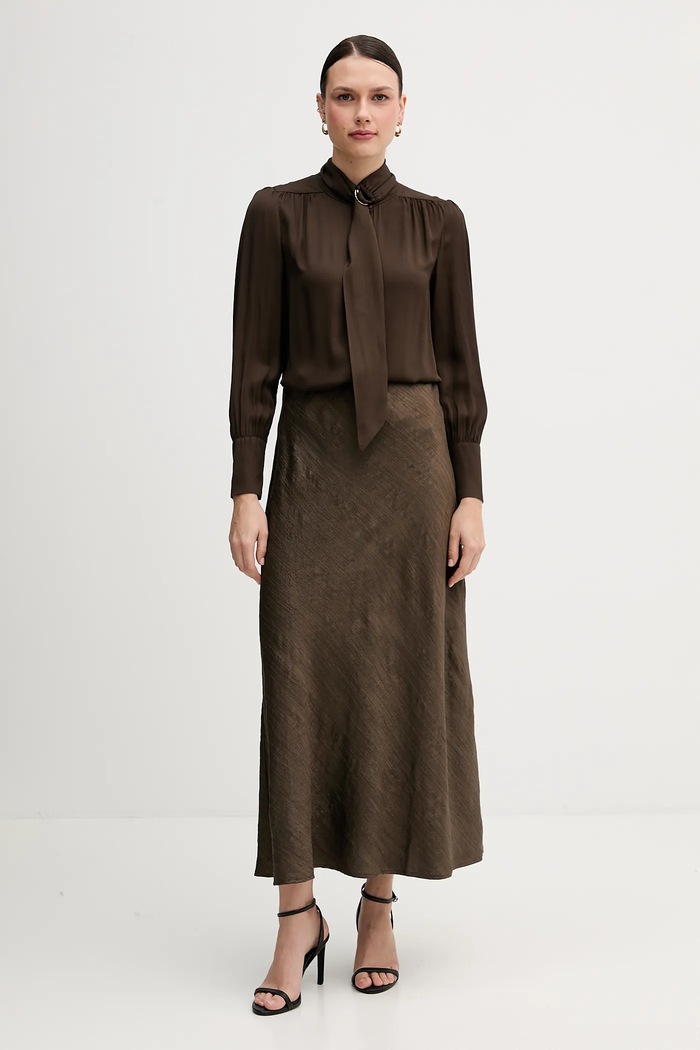 Sukňa Pedro del Hierro 7592131 hnedá AW25