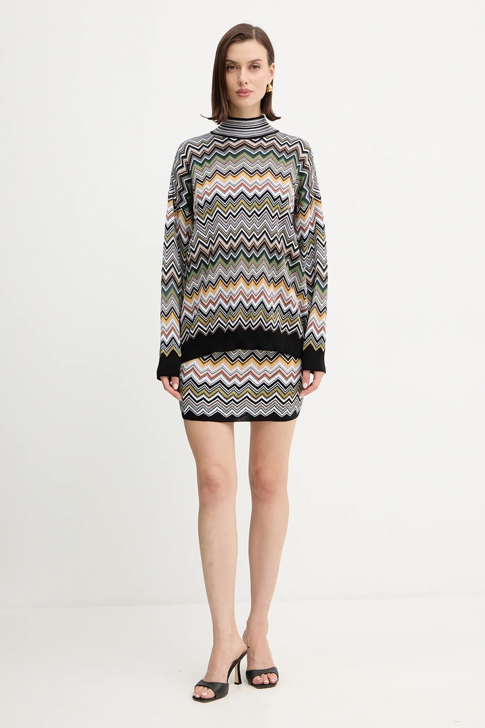 Sukňa Missoni DS25WH0L.BK01CQ viacfarebná AW25